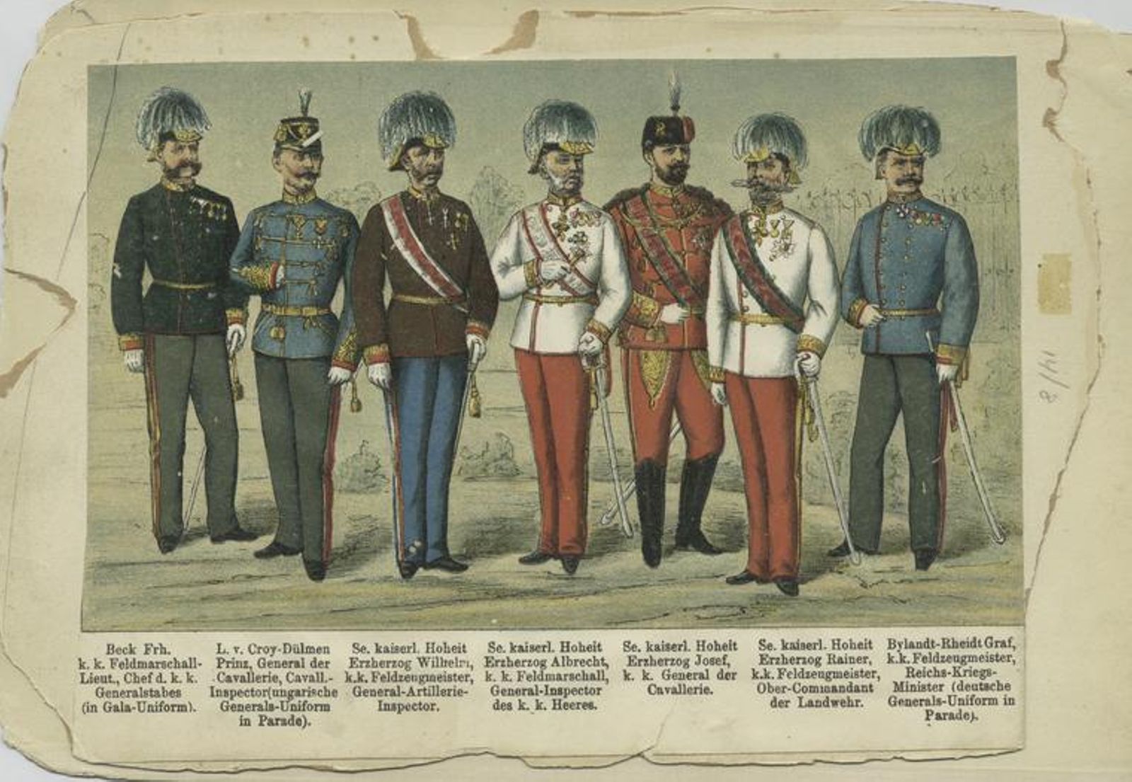 Austrian officers and nobility